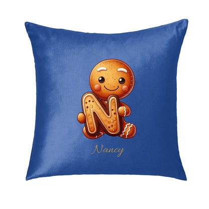 Custom Christmas Monogram Pillow | Personalized Holiday Initial & Name - Pillowcases - BuyEcEc
