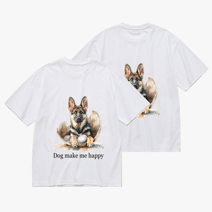 Custom German Shepherd T-Shirt for Men (200g) - Dog Graphic - BuyEcEc