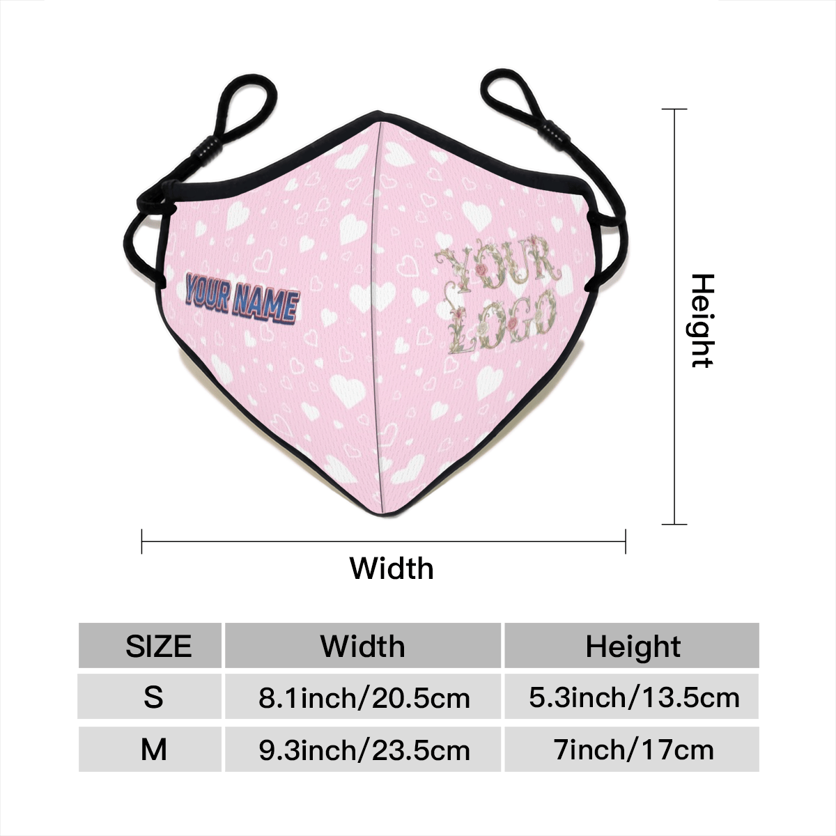 Custom Logo & Name Cup Mask - Face Mask - BuyEcEc