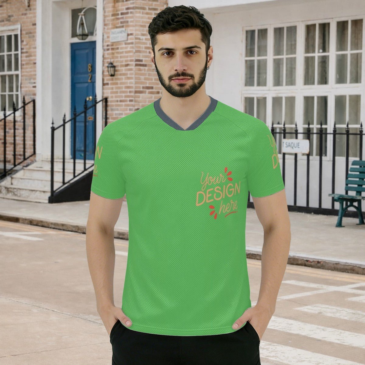 Custom Mexican Style Soccer Jersey – Team Name & Number Personalization - Sport - BuyEcEc