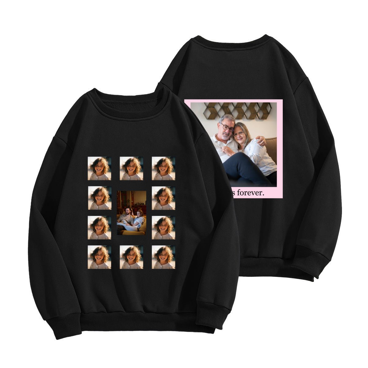 Custom Photo Collage Hoodie (280GSM) - Double - Sided Print - BuyEcEc