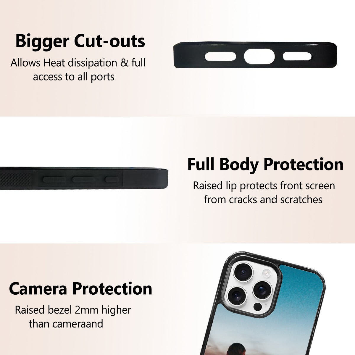 Custom Photo iPhone 16 Pro Max Mirror Phone Case - iphoneCases - BuyEcEc