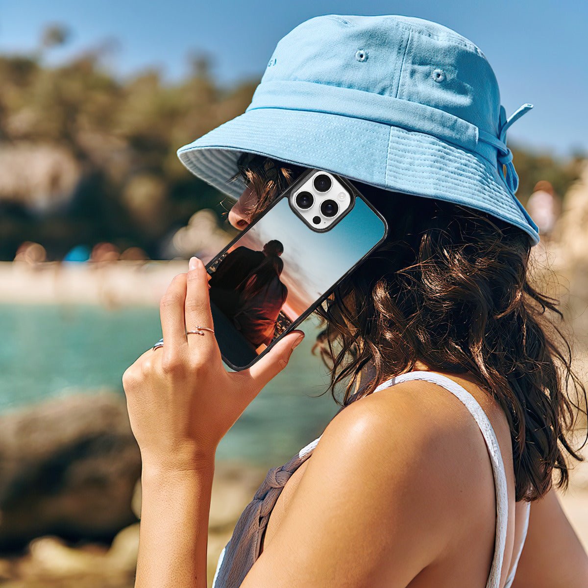 Custom Photo iPhone 16 Pro Max Mirror Phone Case - iphoneCases - BuyEcEc