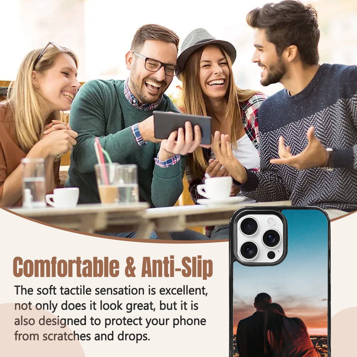 Custom Photo iPhone 16 Pro Max Mirror Phone Case - iphoneCases - BuyEcEc