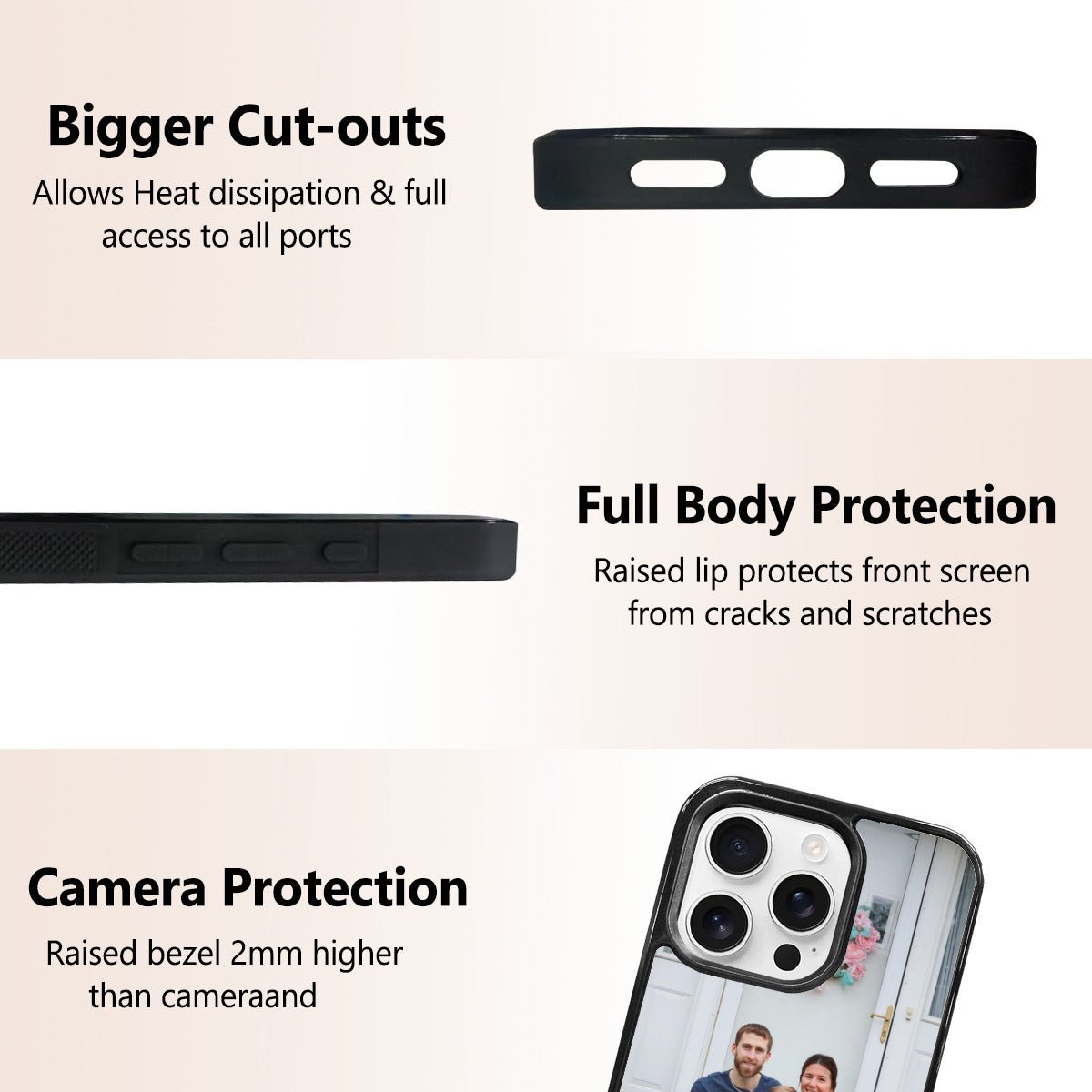 Custom Photo iPhone 16 Pro Mirror Phone Cases: Personalize Yours - iphoneCases - BuyEcEc