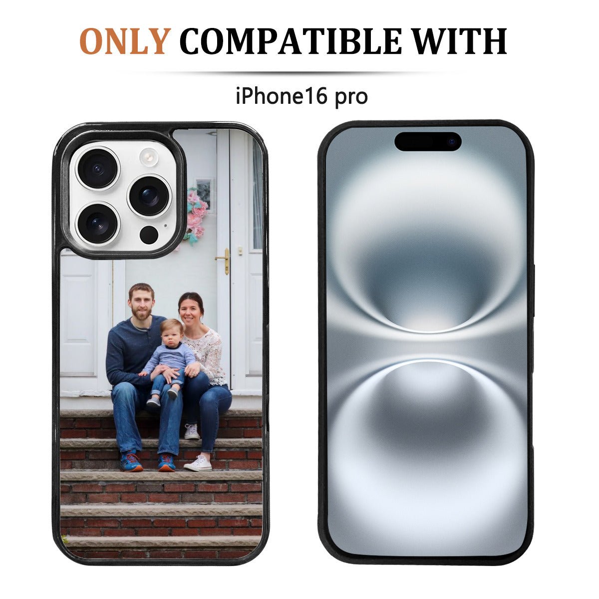 Custom Photo iPhone 16 Pro Mirror Phone Cases: Personalize Yours - iphoneCases - BuyEcEc