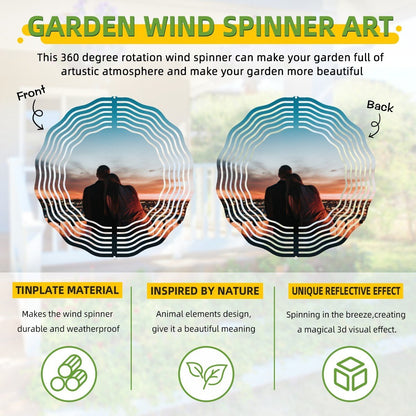 Custom Photo Mandala Wind Chime | Personalized 3D Decor | BuyEcEc - Pendants & Ornaments - BuyEcEc