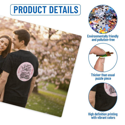 Custom Photo Puzzle Horizontal | Personalized Couple Jigsaw Gift - Jigsaw Puzzle - BuyEcEc