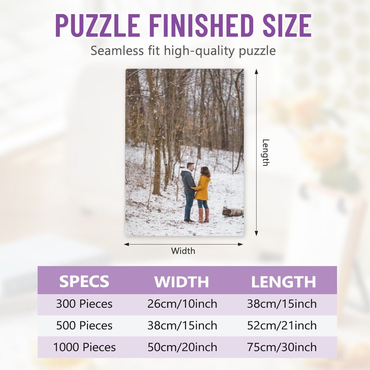 Custom Photo Puzzle | Personalized Jigsaw Puzzle Gift for Couples - Jigsaw Puzzle - BuyEcEc