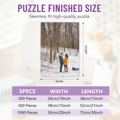 Custom Photo Puzzle | Personalized Jigsaw Puzzle Gift for Couples - Jigsaw Puzzle - BuyEcEc