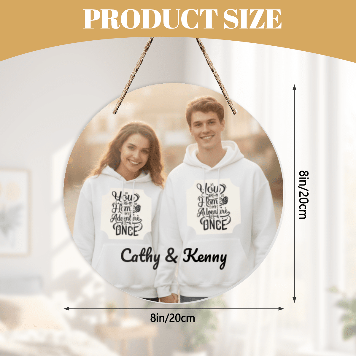Custom Photo Round Acrylic Pendant | Personalized Mirror Gift | BuyEcEc - Pendants & Ornaments - BuyEcEc