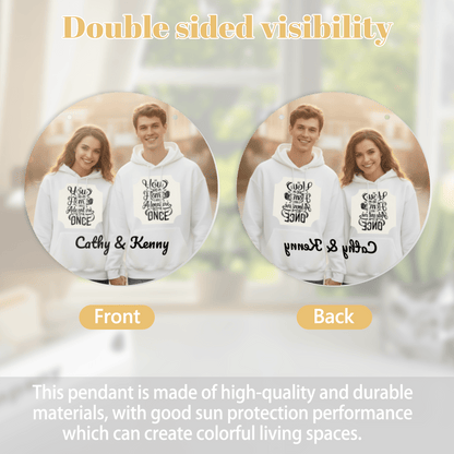 Custom Photo Round Acrylic Pendant | Personalized Mirror Gift | BuyEcEc - Pendants & Ornaments - BuyEcEc