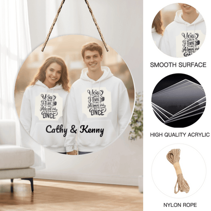 Custom Photo Round Acrylic Pendant | Personalized Mirror Gift | BuyEcEc - Pendants & Ornaments - BuyEcEc