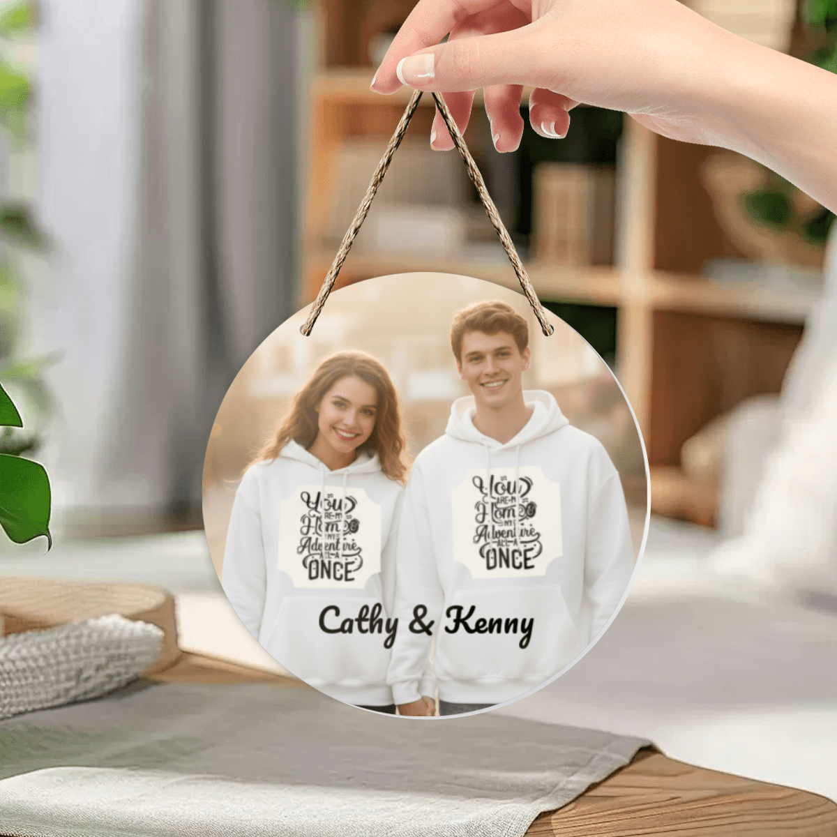 Custom Photo Round Acrylic Pendant | Personalized Mirror Gift | BuyEcEc - Pendants & Ornaments - BuyEcEc