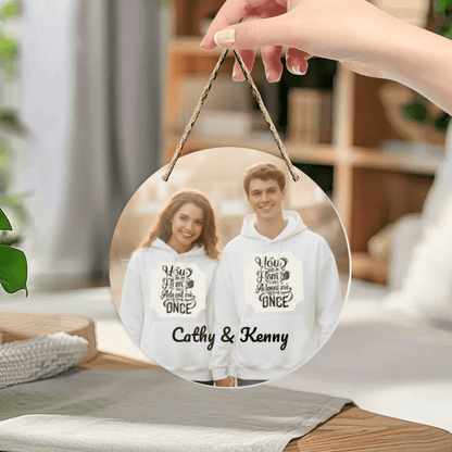 Custom Photo Round Acrylic Pendant | Personalized Mirror Gift | BuyEcEc - Pendants & Ornaments - BuyEcEc
