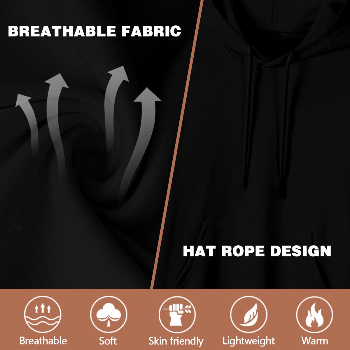 Custom Photo Text Hoodie (280GSM) - Men's Back Print - BuyEcEc