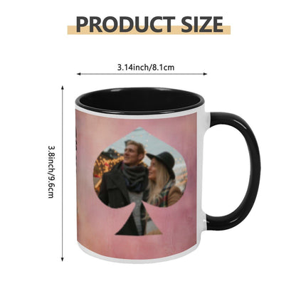 Custom Photo Two - Color Mug 11oz Spade - Mugs - BuyEcEc