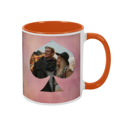Custom Photo Two - Color Mug 11oz Spade - Mugs - BuyEcEc