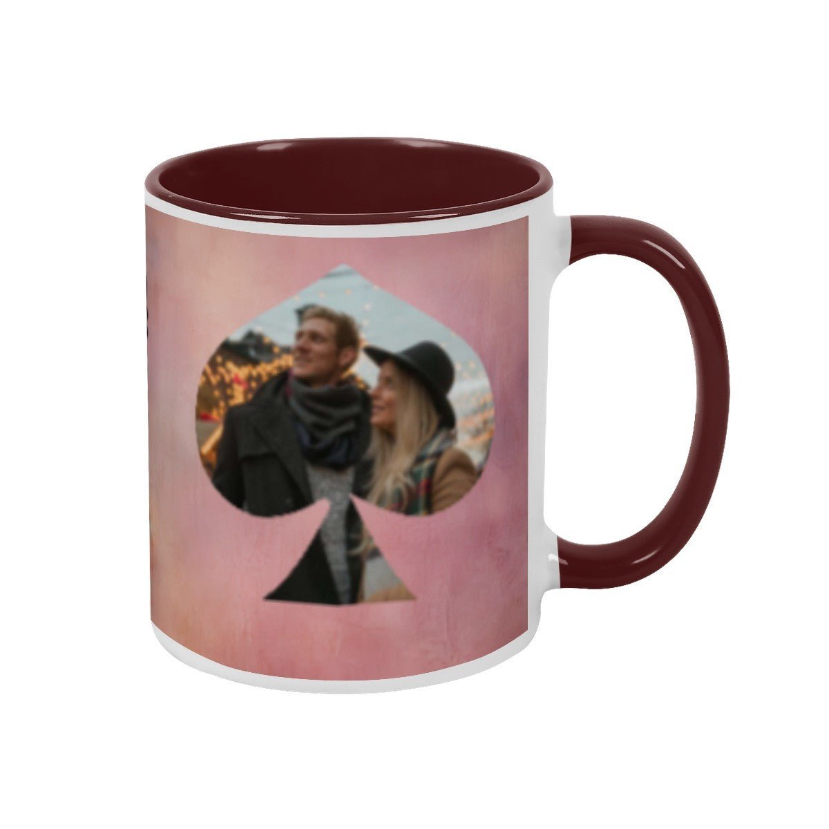 Custom Photo Two - Color Mug 11oz Spade - Mugs - BuyEcEc