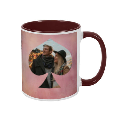 Custom Photo Two - Color Mug 11oz Spade - Mugs - BuyEcEc