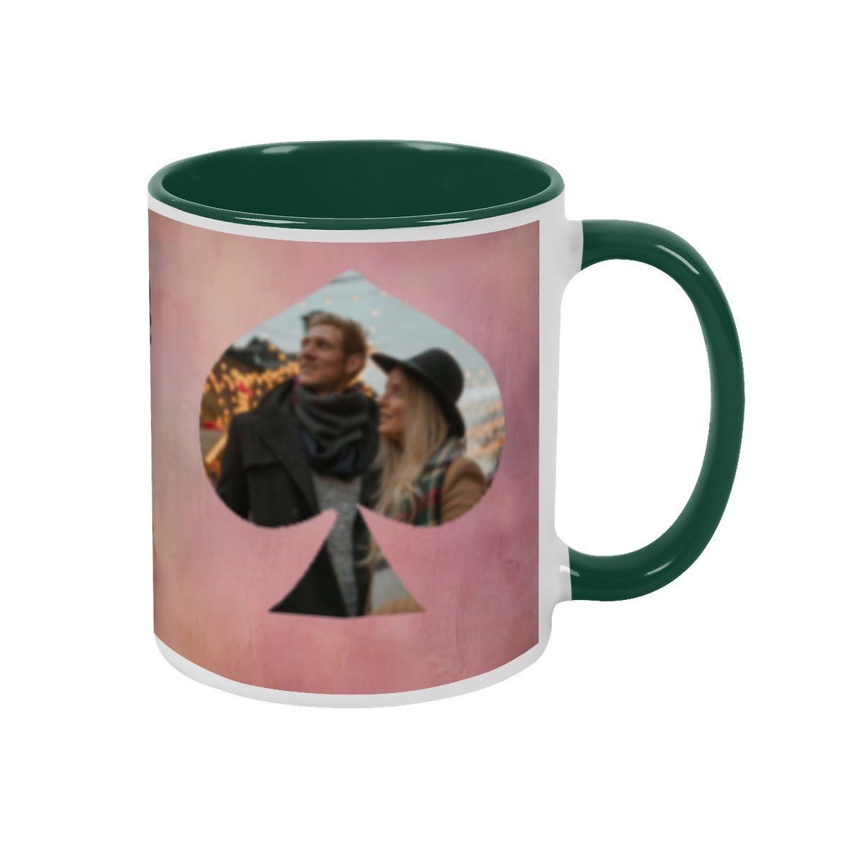Custom Photo Two - Color Mug 11oz Spade - Mugs - BuyEcEc