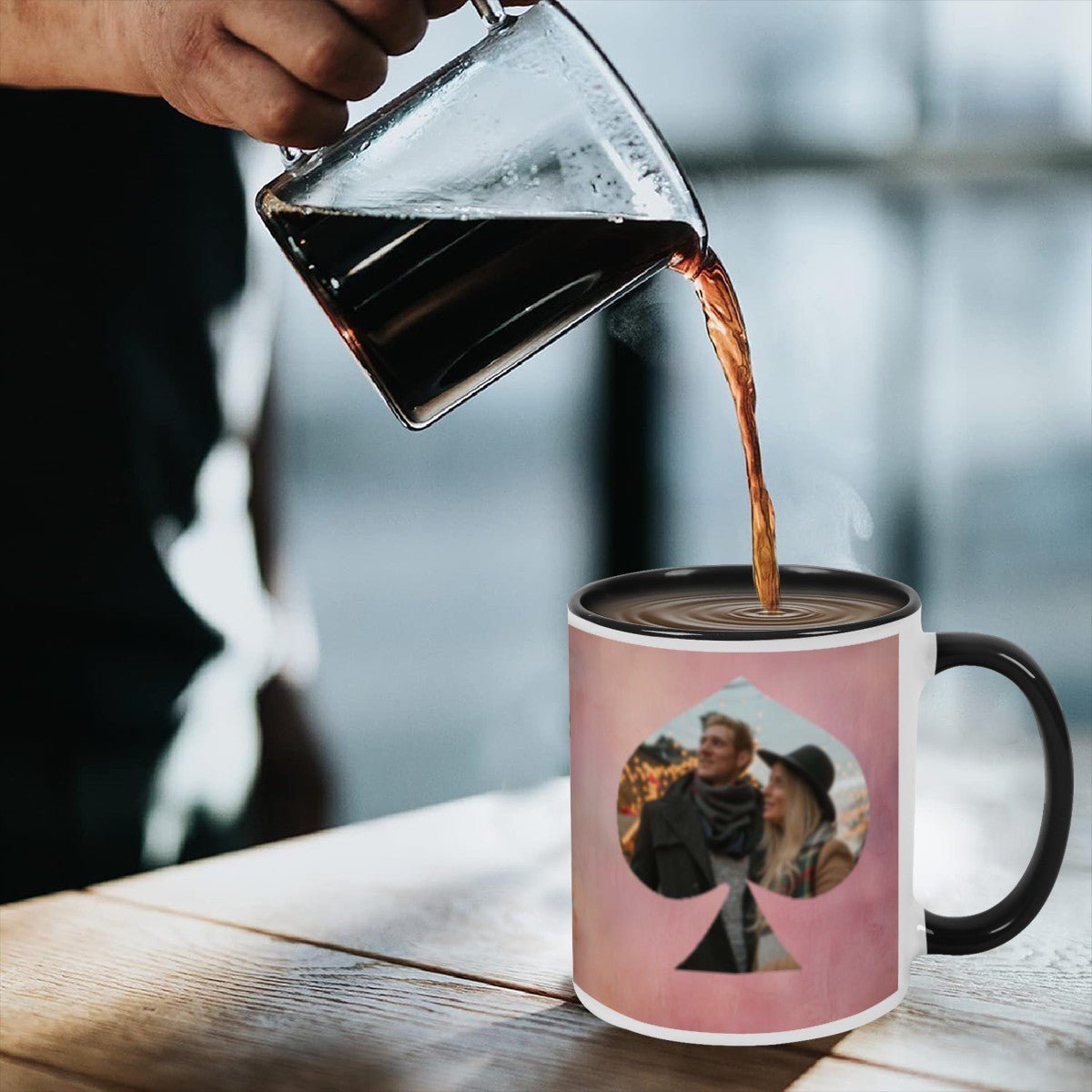 Custom Photo Two - Color Mug 11oz Spade - Mugs - BuyEcEc