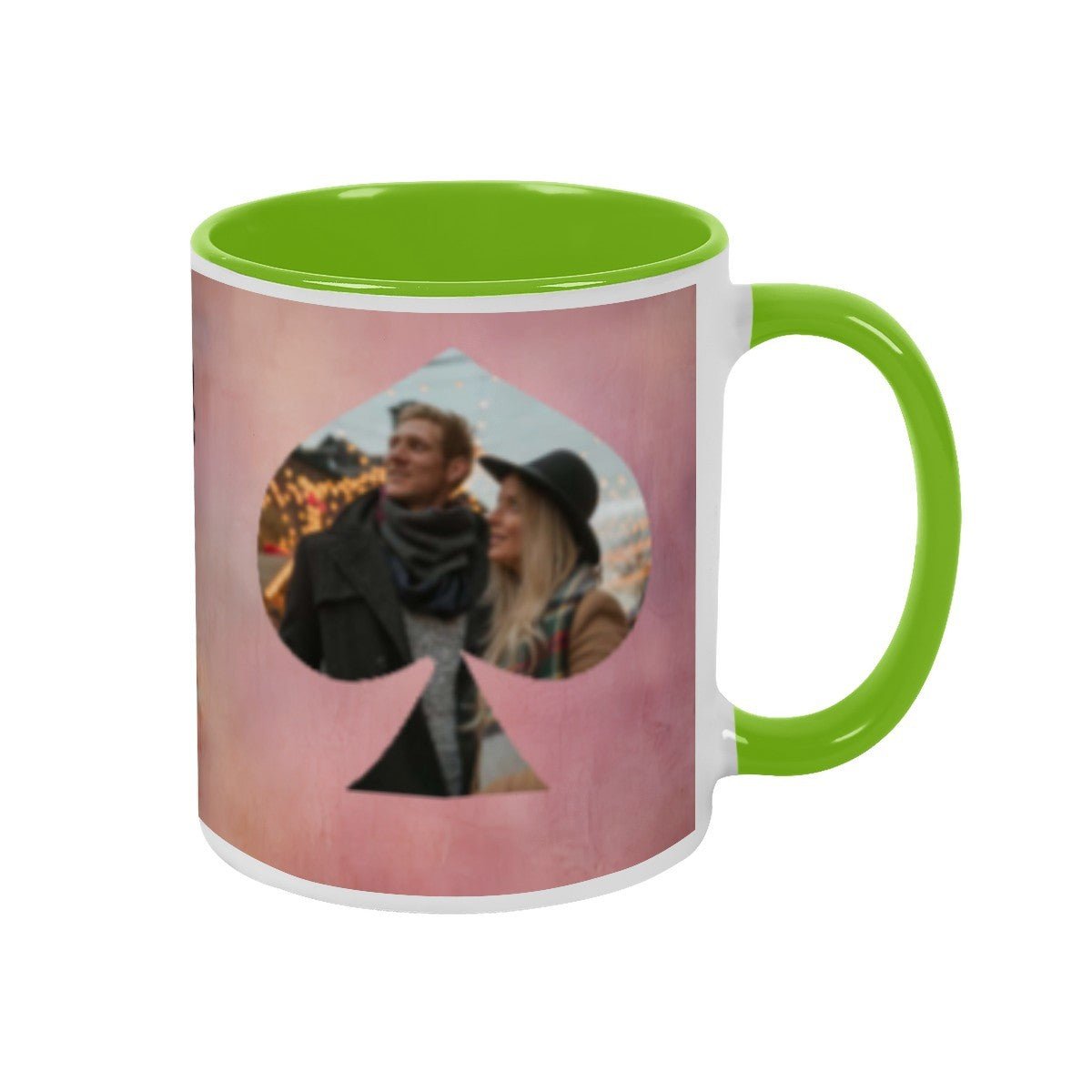 Custom Photo Two - Color Mug 11oz Spade - Mugs - BuyEcEc