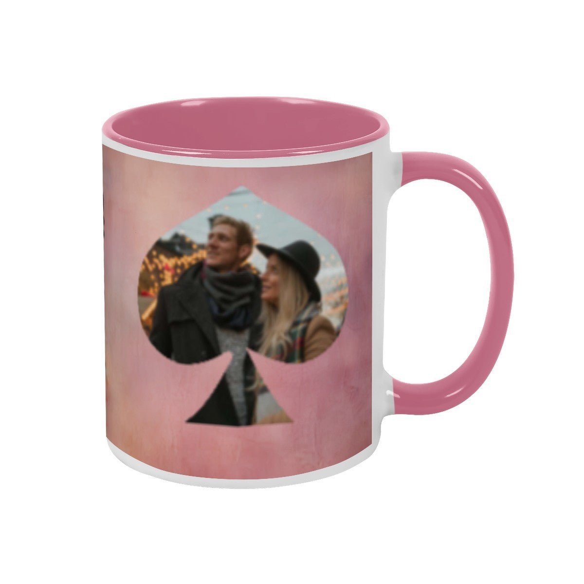 Custom Photo Two - Color Mug 11oz Spade - Mugs - BuyEcEc