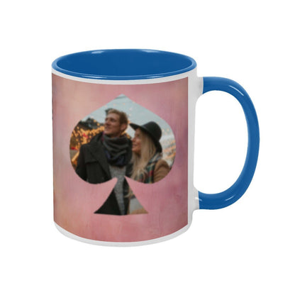 Custom Photo Two - Color Mug 11oz Spade - Mugs - BuyEcEc