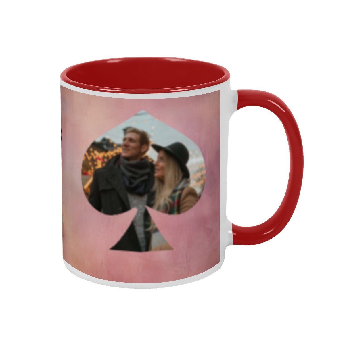 Custom Photo Two - Color Mug 11oz Spade - Mugs - BuyEcEc