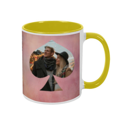 Custom Photo Two - Color Mug 11oz Spade - Mugs - BuyEcEc