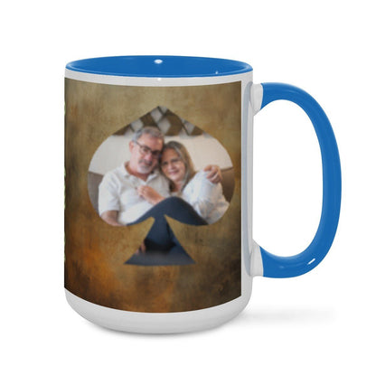 Custom Photo Two - Color Mug 15oz Spade - Mugs - BuyEcEc