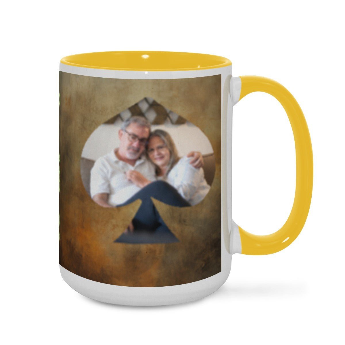 Custom Photo Two - Color Mug 15oz Spade - Mugs - BuyEcEc