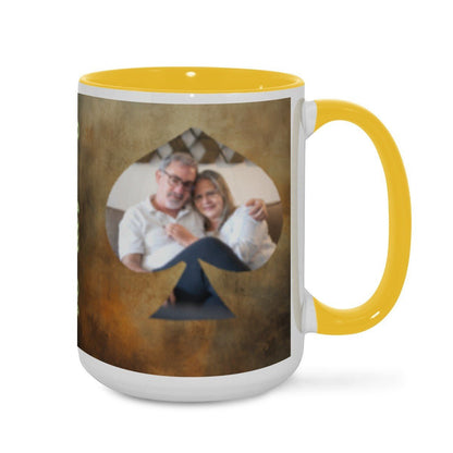 Custom Photo Two - Color Mug 15oz Spade - Mugs - BuyEcEc