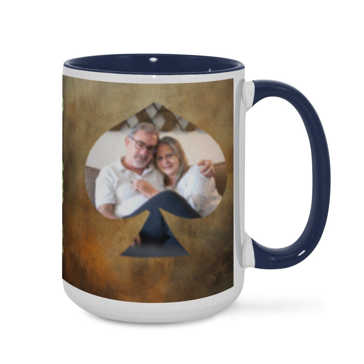 Custom Photo Two - Color Mug 15oz Spade - Mugs - BuyEcEc