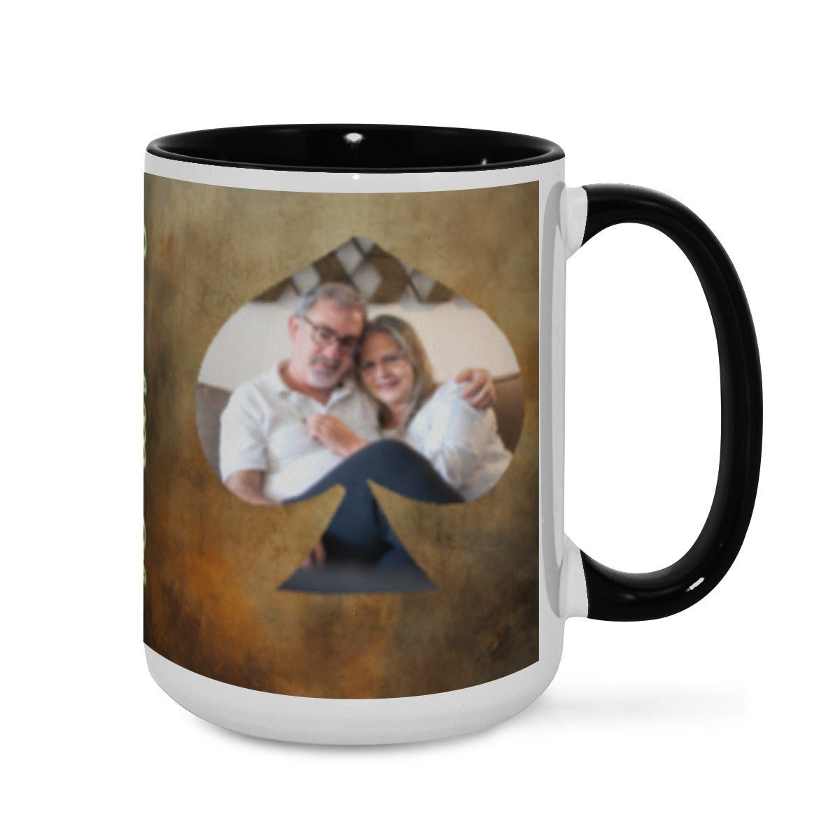 Custom Photo Two - Color Mug 15oz Spade - Mugs - BuyEcEc
