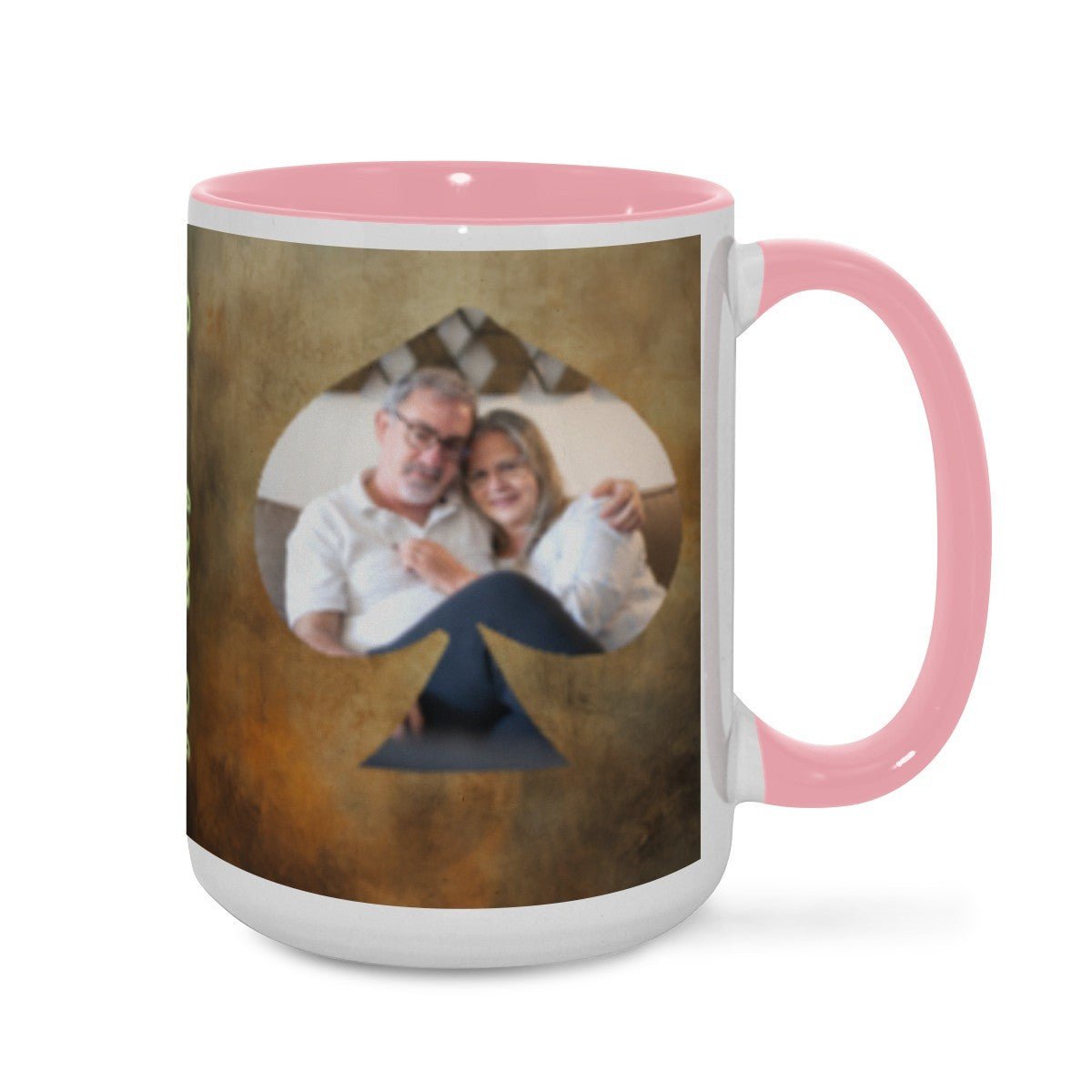 Custom Photo Two - Color Mug 15oz Spade - Mugs - BuyEcEc