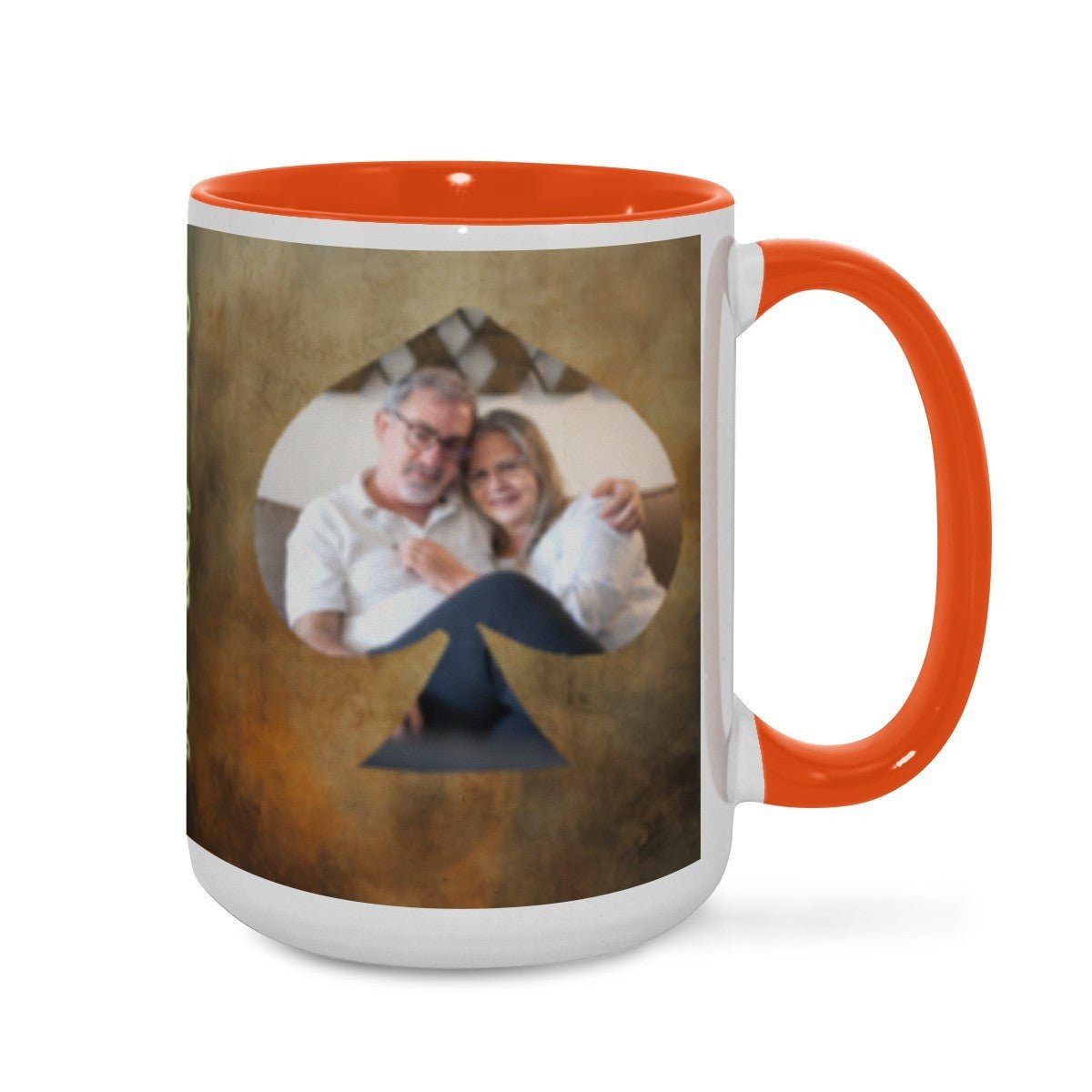 Custom Photo Two - Color Mug 15oz Spade - Mugs - BuyEcEc