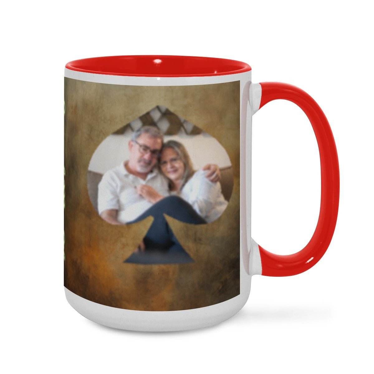 Custom Photo Two - Color Mug 15oz Spade - Mugs - BuyEcEc