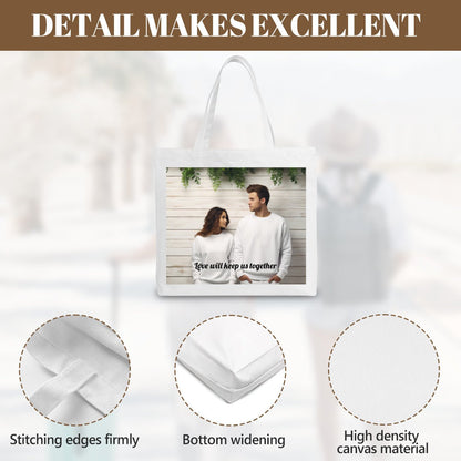 Custom Small Photo Tote Bag | Personalized Canvas ToteTote Bag Name Personalized - ToteBags - BuyEcEc
