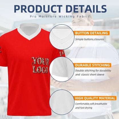 Custom US Men's Soccer Jersey – Team Name & Number Personalization - Sport - BuyEcEc