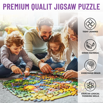 Custom Watercolor Wedding Photo Puzzle | Personalized Couple Jigsaw Puzzle - Jigsaw Puzzle - BuyEcEc