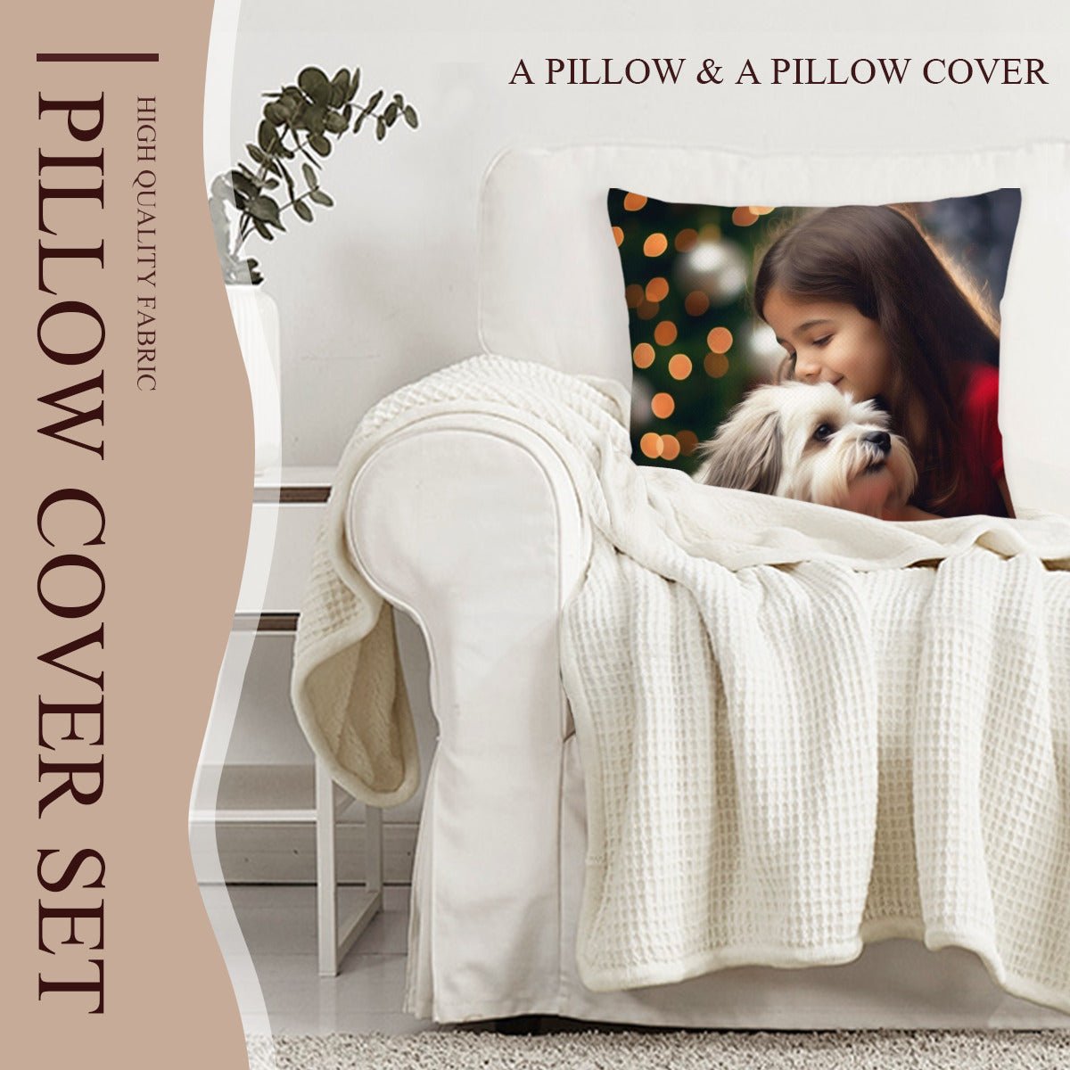 Customized Photo Pillowcase (Insert Included) - ThrowPillows - BuyEcEc