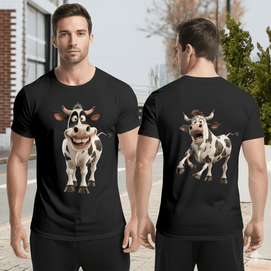 Cute & Custom Highland Cow T-Shirt for Men | Rustic Style (180g) - BuyEcEc