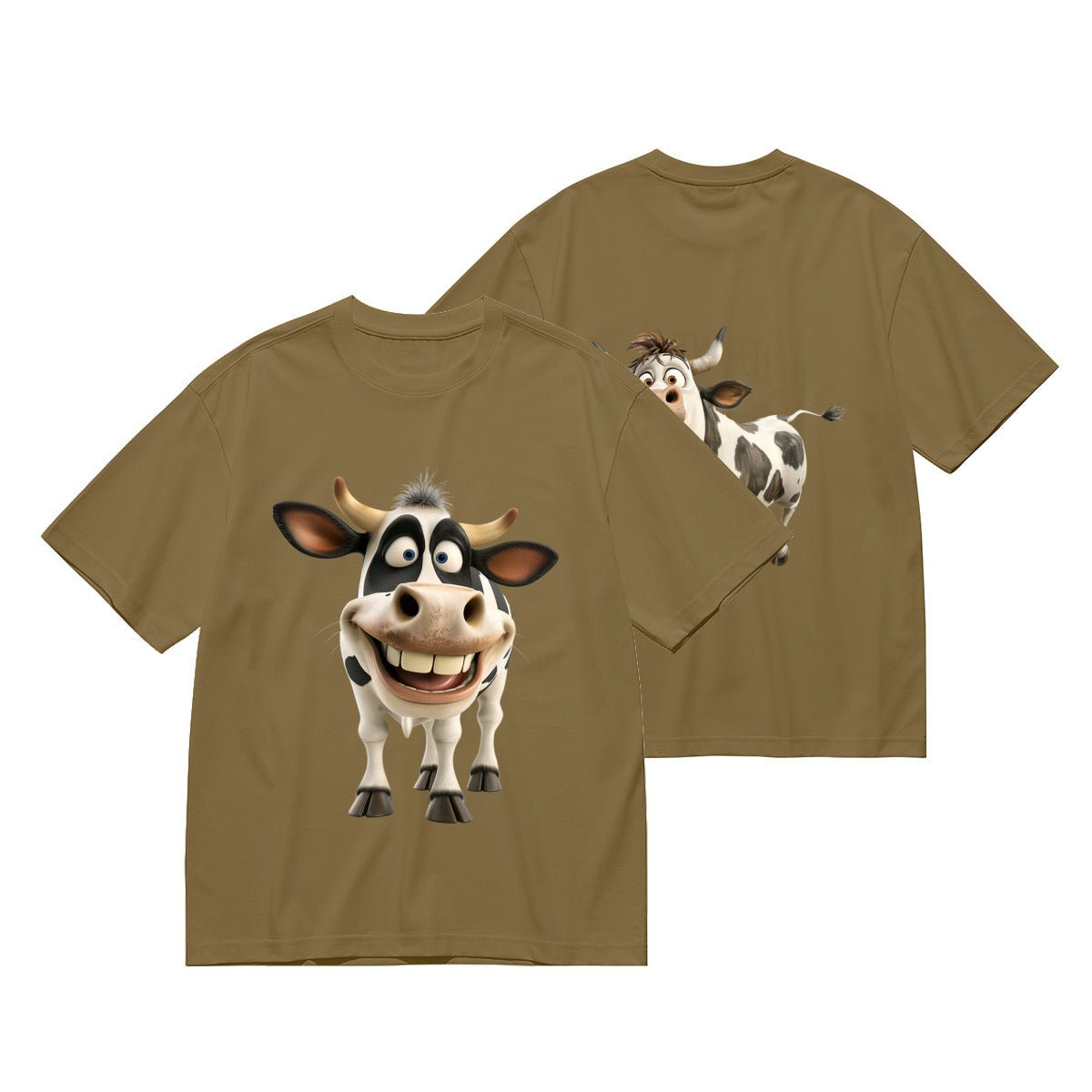 Cute & Custom Highland Cow T-Shirt for Men | Rustic Style (180g) - BuyEcEc