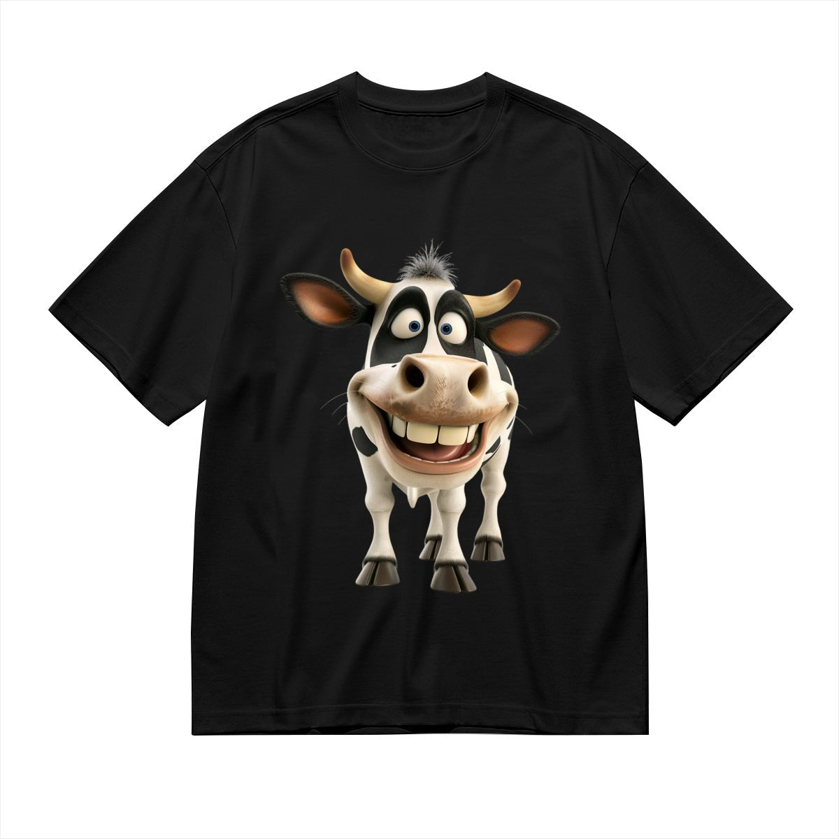 Cute & Custom Highland Cow T-Shirt for Men | Rustic Style (180g) - BuyEcEc