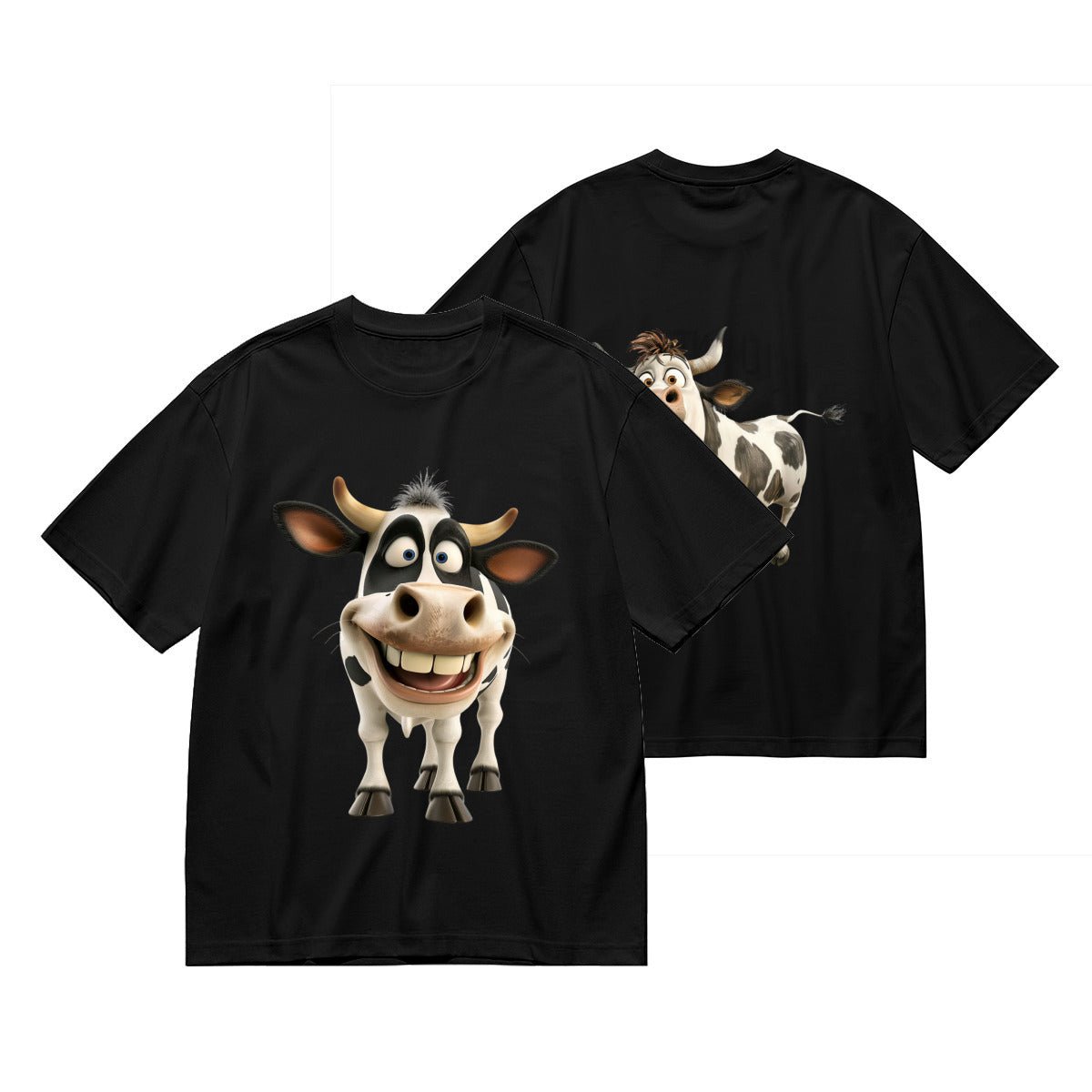 Cute & Custom Highland Cow T-Shirt for Men | Rustic Style (180g) - BuyEcEc