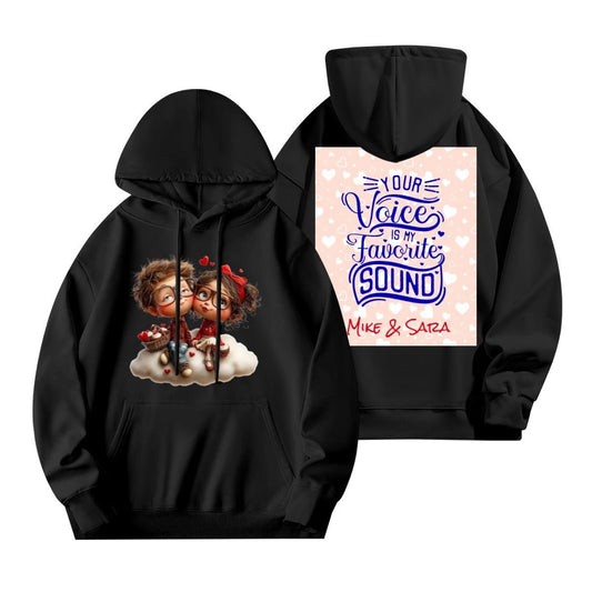 Cute Valentine Couple Hoodie | 280g Custom Quote | BuyEcEc - Hoodies - BuyEcEc