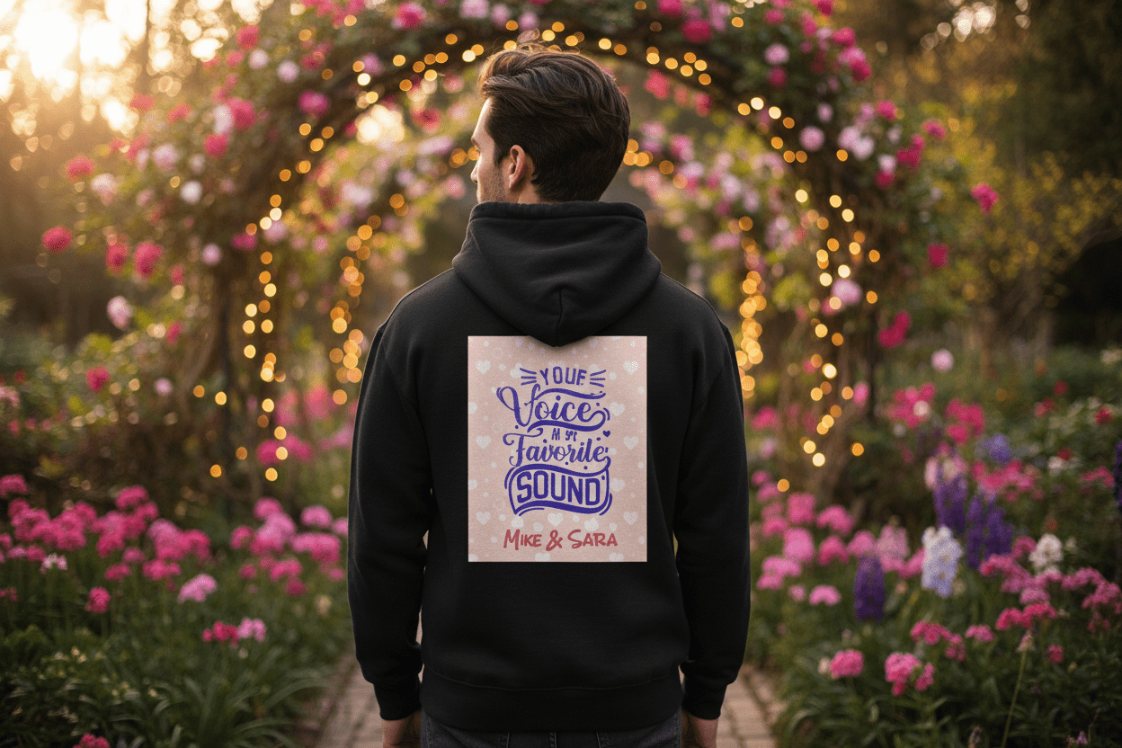 Cute Valentine Couple Hoodie | 280g Custom Quote | BuyEcEc - Hoodies - BuyEcEc