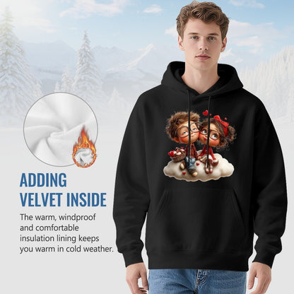 Cute Valentine Couple Hoodie | 280g Custom Quote | BuyEcEc - Hoodies - BuyEcEc